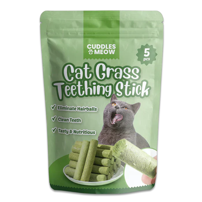 Cat Grass Teething Stick